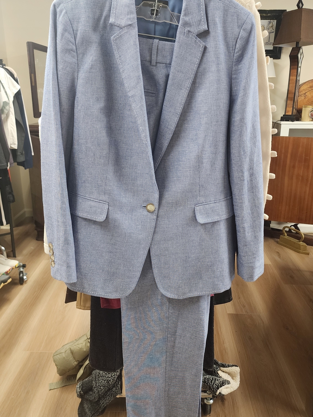Ann Taylor Linen Two-Piece Suit